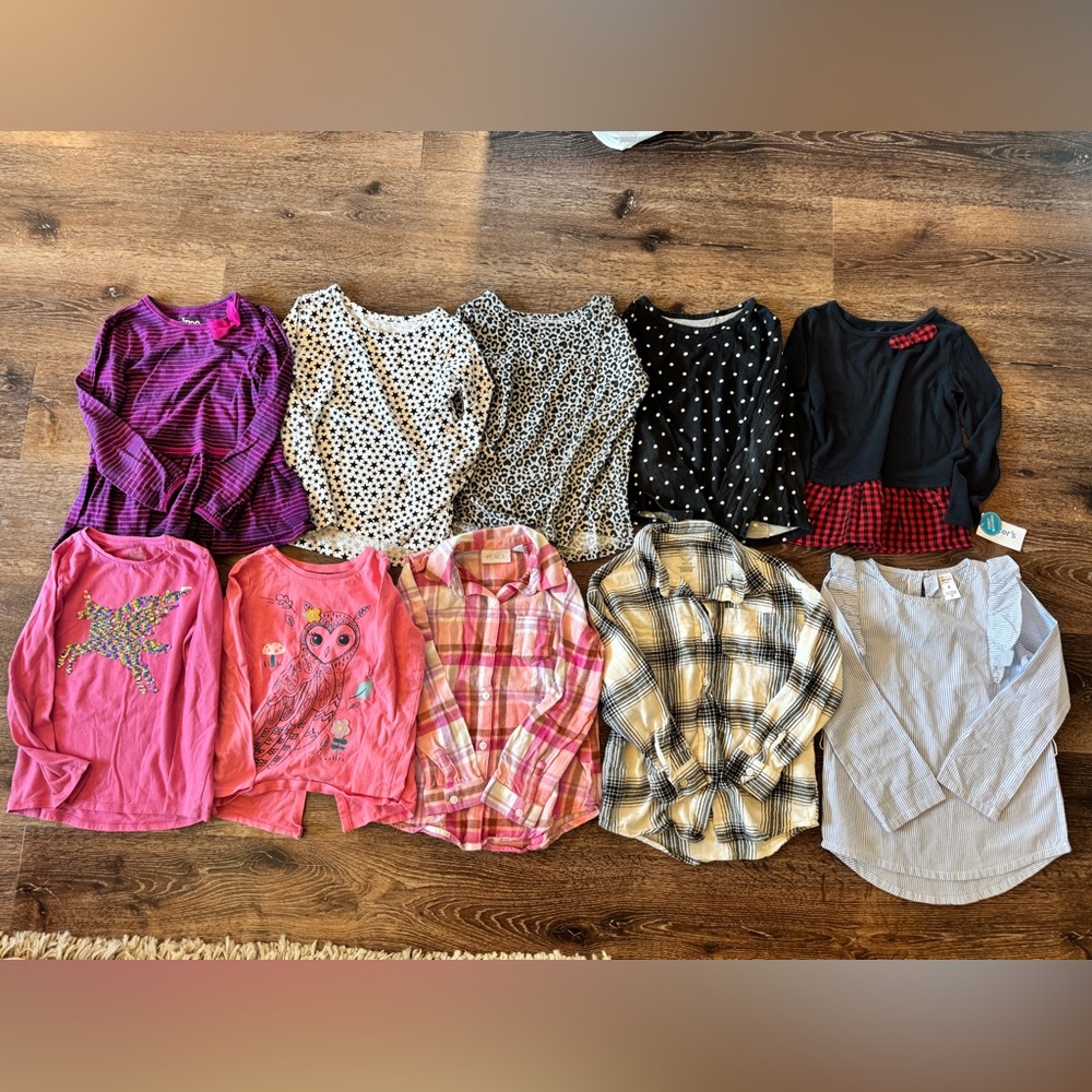 Girls Long Sleeve Shirt Bundle